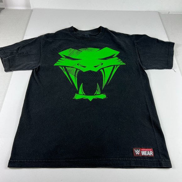 WWE RKO Randy Orton The Viper Shirt Medium Black & Green Faded Short Sleeve Tee - Picture 1 of 13